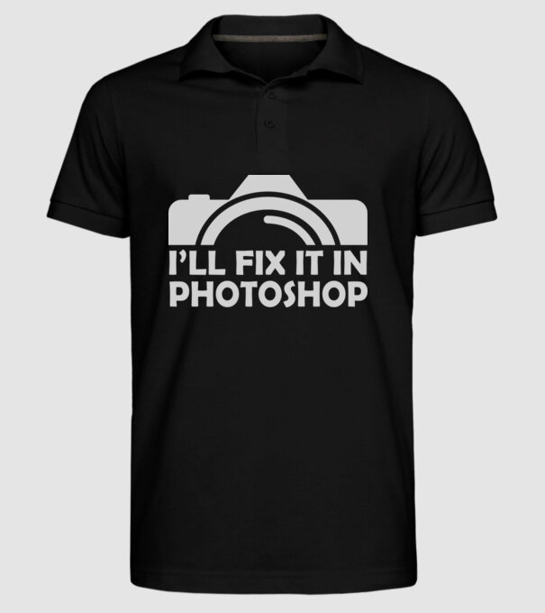 Fix in PS model negru pe tricou