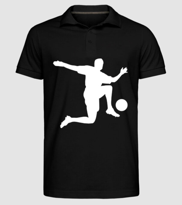 Fotbal 3 model negru pe tricou