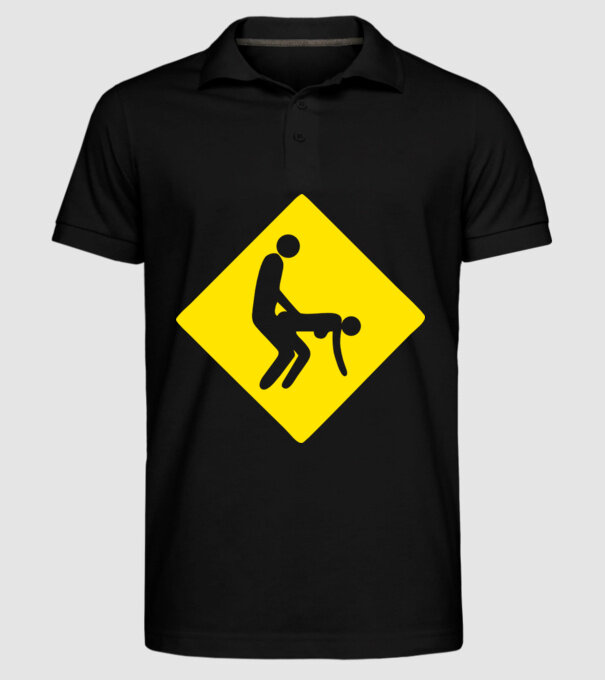 fuck sign model negru pe tricou