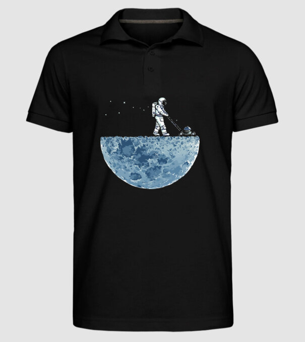 Funny astrounaut model negru pe tricou