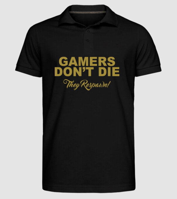 'Gamers don''t lie' model negru pe tricou