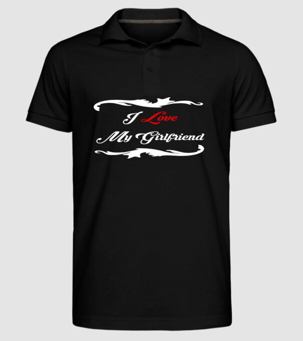 Girlfriend model negru pe tricou