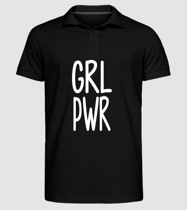 Girl Power model negru pe tricou