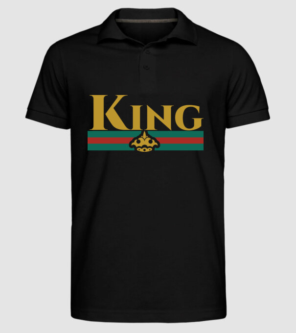 Gucci king model negru pe tricou