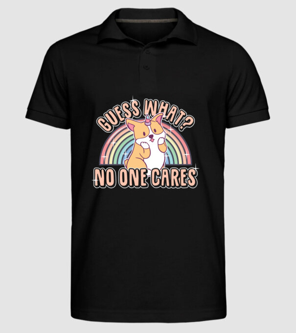 Guess what corgicorn model negru pe tricou