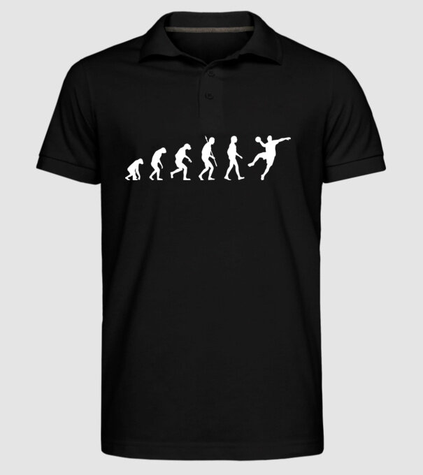 Handball evolution model negru pe tricou