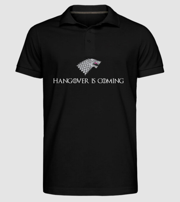 Hangover is coming model negru pe tricou