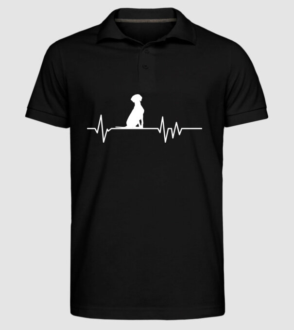 Heartbeat silueta Vijla model negru pe tricou