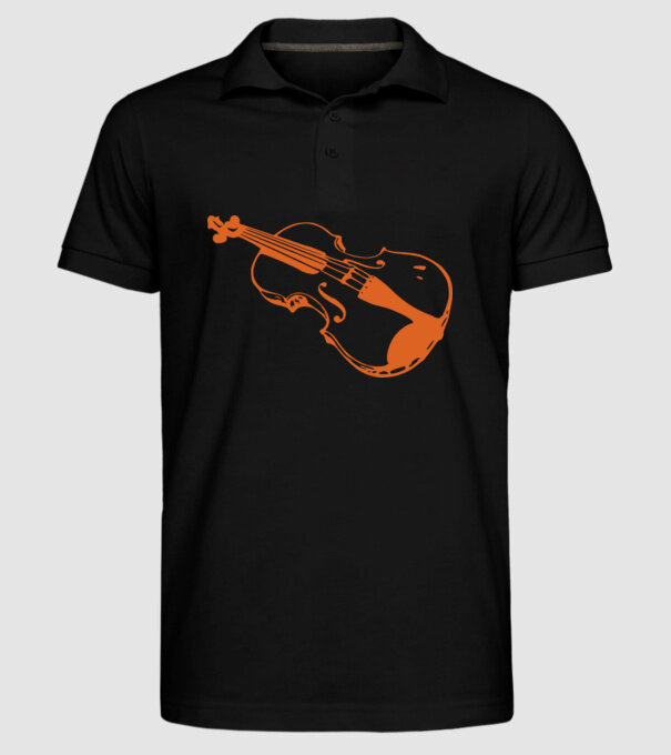 Vioară model negru pe tricou
