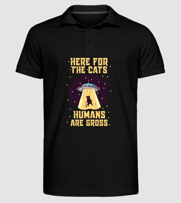 Here for the cats model negru pe tricou