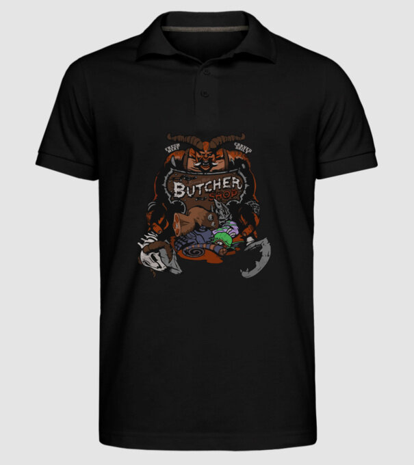 Heroes of the Storm - Butcher (snapsleek) model negru pe tricou