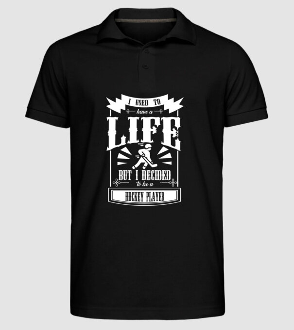I used to have a life HOCHEIST model negru pe tricou