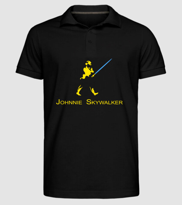 Johnnie Skywalker model negru pe tricou