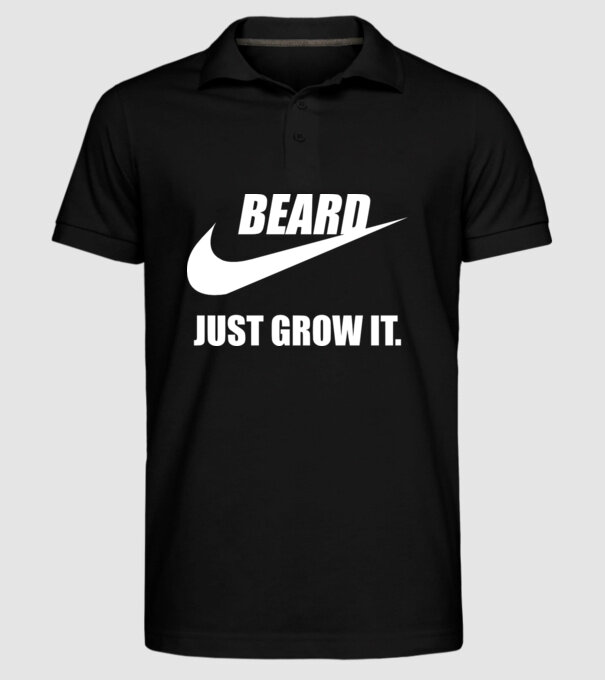 Just Grow It! model negru pe tricou