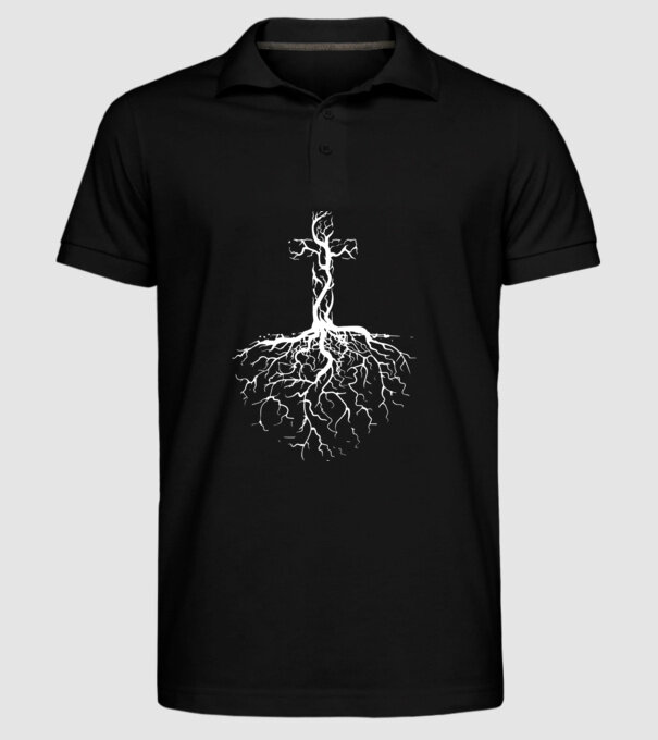 Cruce model negru pe tricou