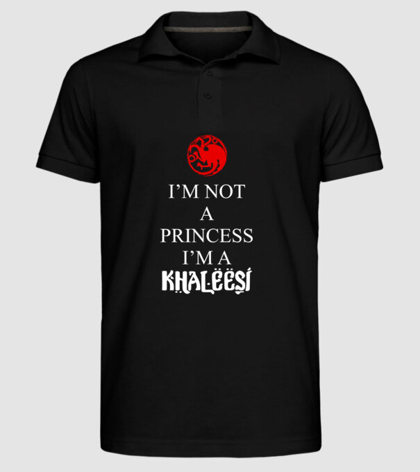 khaleesi model negru pe tricou