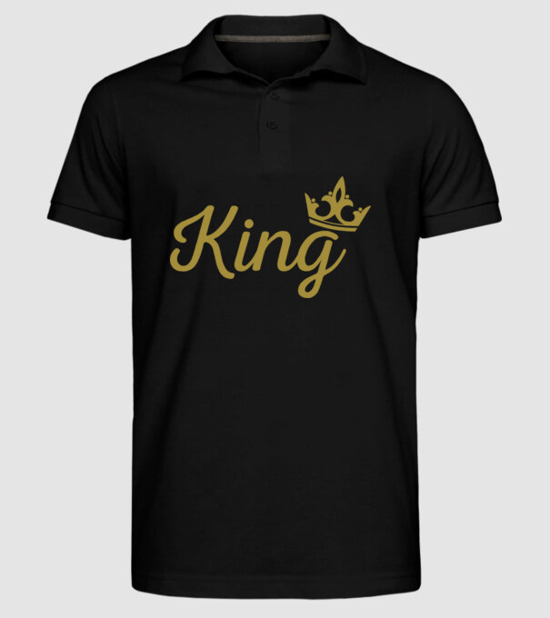 King model negru pe tricou