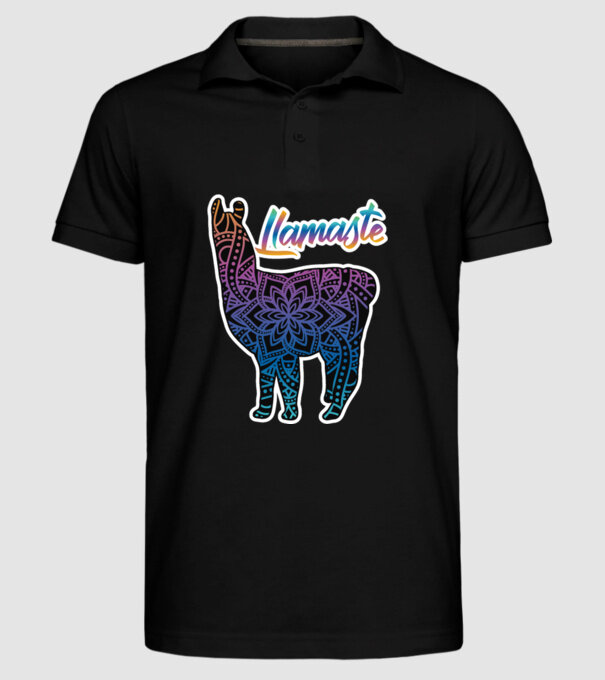 Lamaste color2-01 model negru pe tricou