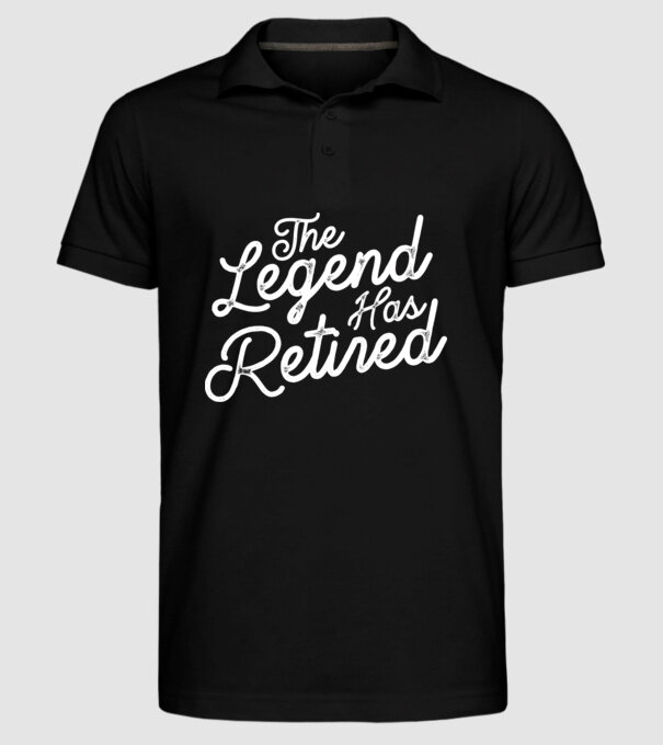 Legend has retired model negru pe tricou