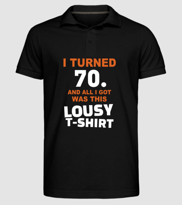 Lousy T-shirt 70. model negru pe tricou