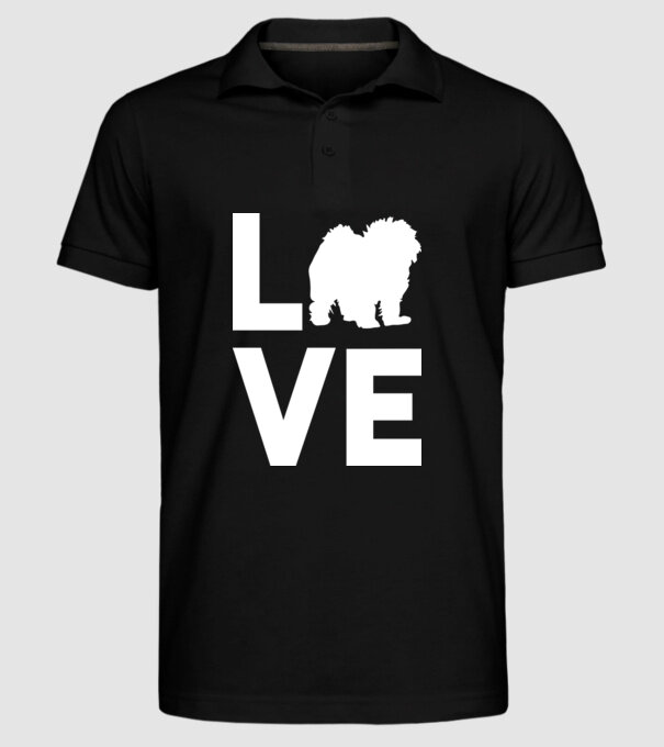 LOVE Bolognese model negru pe tricou