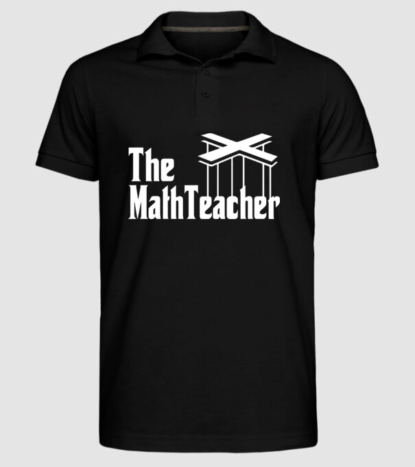 Profesor de matematică Mathteacher Godfather model negru pe tricou
