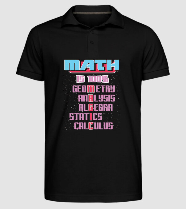 Math magic retro model negru pe tricou