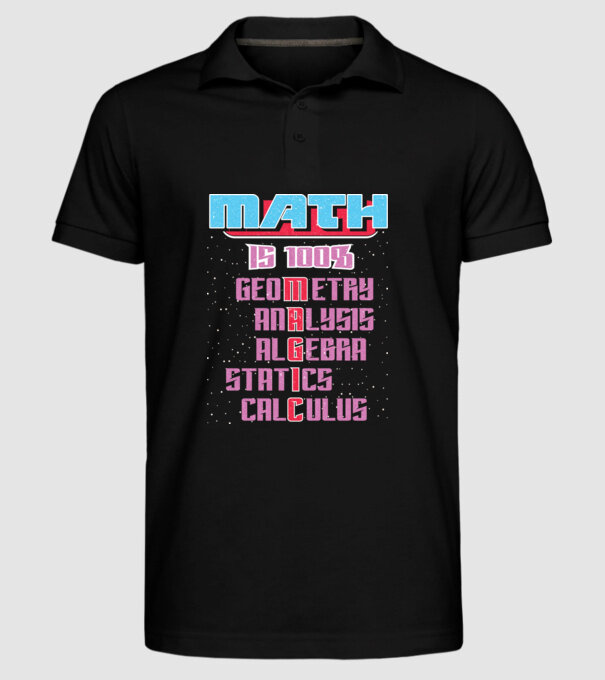 MATH magic retro prespălat model negru pe tricou