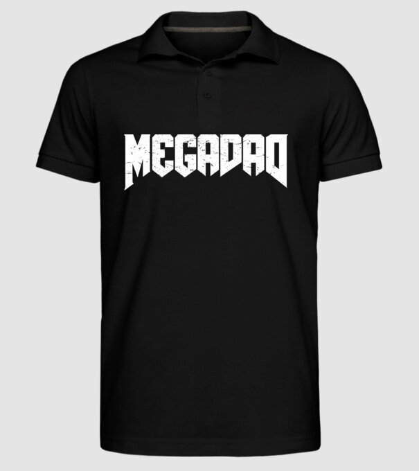 Megadad model negru pe tricou