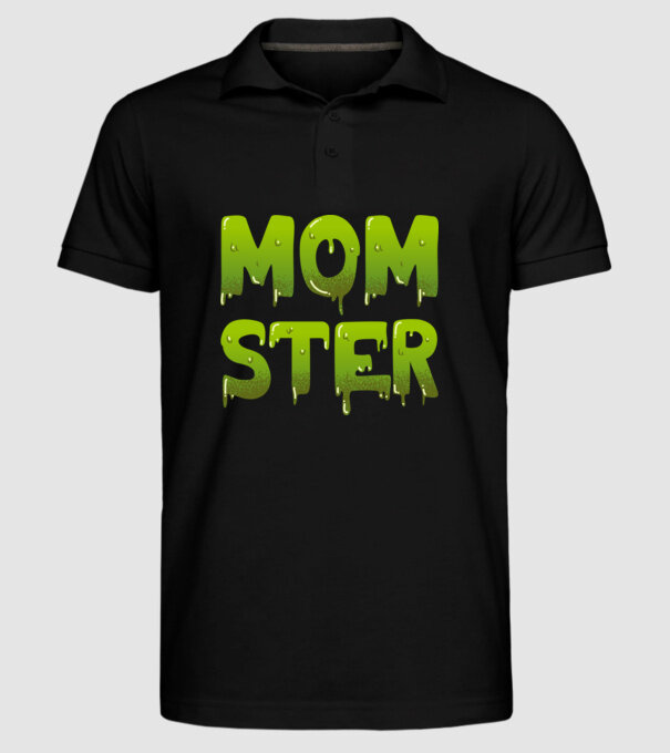 Momster model negru pe tricou