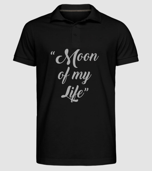 Moon of my life model negru pe tricou