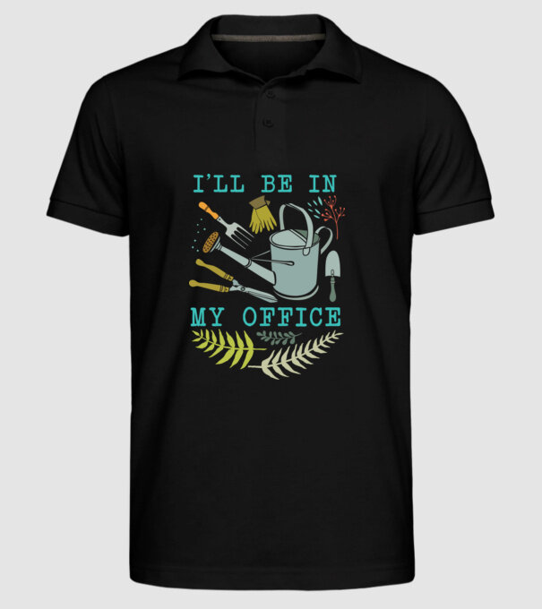 My office model negru pe tricou