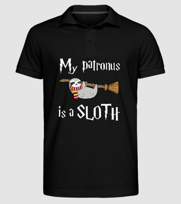 my patronus is a sloth model negru pe tricou