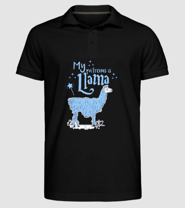 My patronus is Llama model negru pe tricou