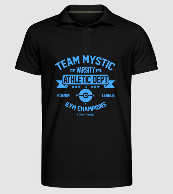Mystic champions model negru pe tricou