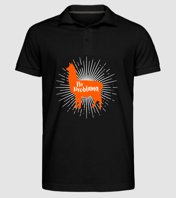 No problama model negru pe tricou