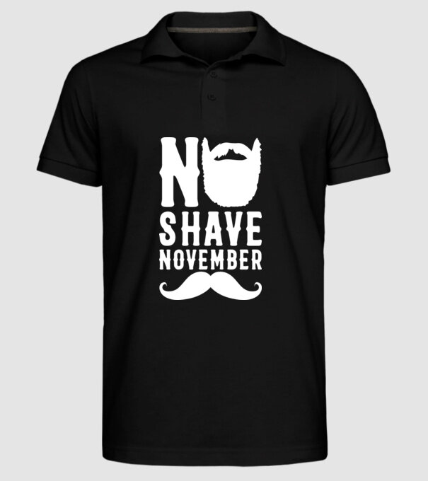 No shave november model negru pe tricou