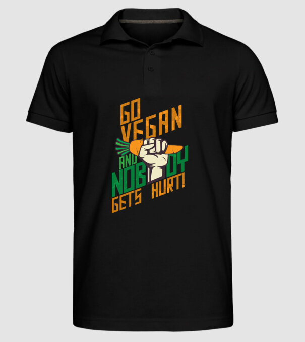nobody get hurt vegan model negru pe tricou