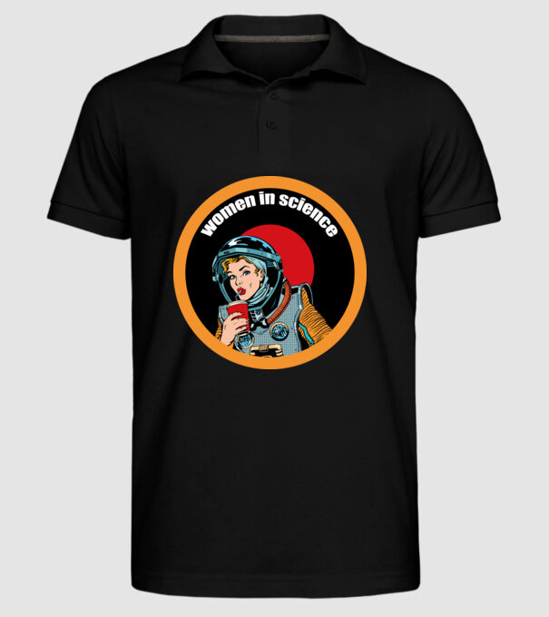 Femeile în știință model negru pe tricou