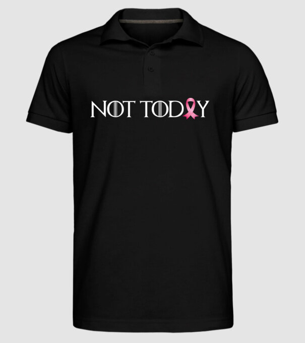 Not today model negru pe tricou
