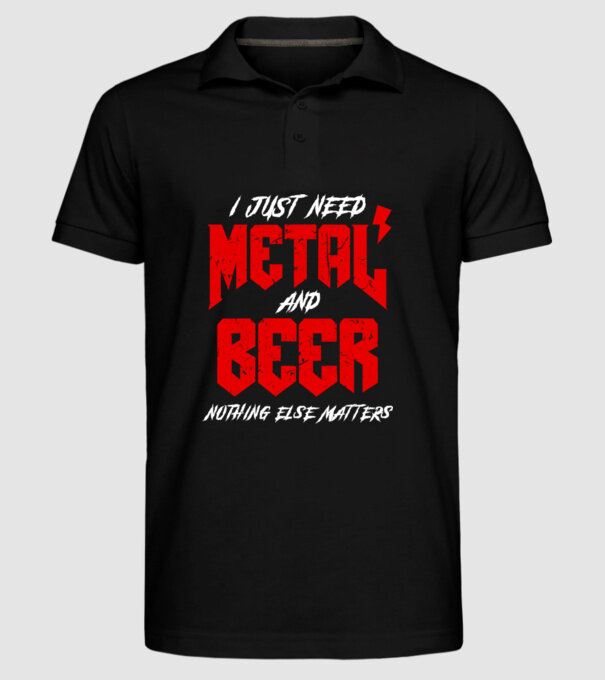 Nothing else matters model negru pe tricou