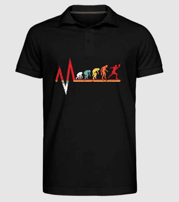 Evoluție ping-pong model negru pe tricou