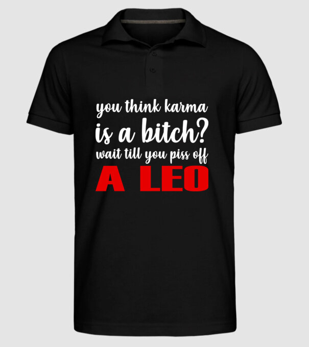 Piss of a LEO model negru pe tricou