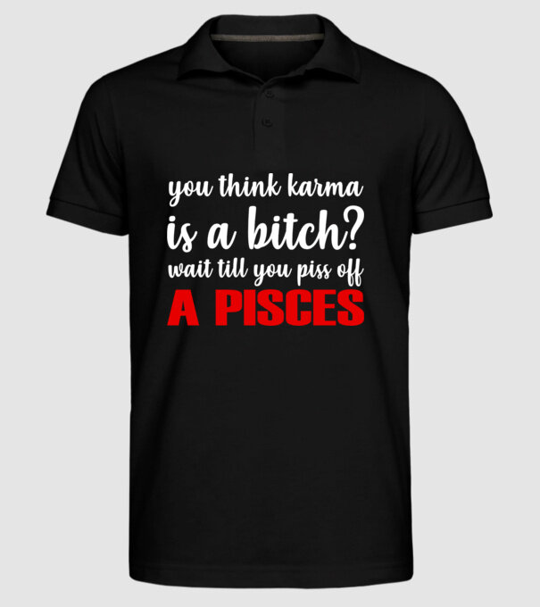 Piss of a PISCES model negru pe tricou
