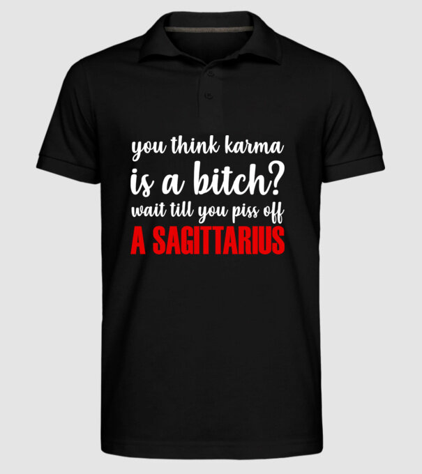 Piss of a SAGITTARIUS model negru pe tricou