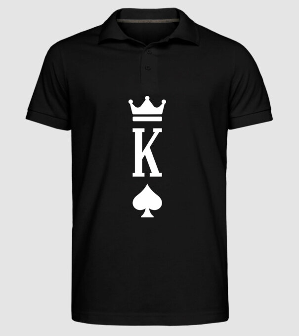 Playing cards King of spades model negru pe tricou