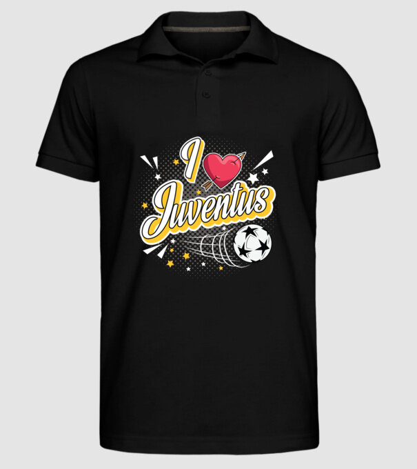 Popart Liverpool Juventus model negru pe tricou