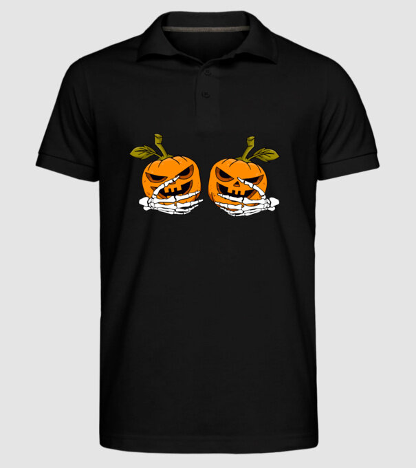 Pumpkin titts model negru pe tricou