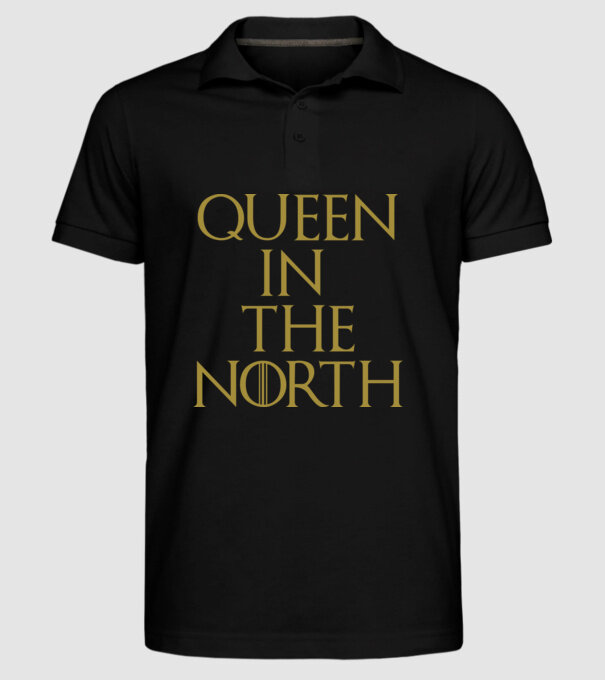 Queen in the North model negru pe tricou