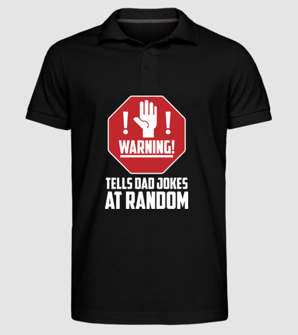 Random dad jokes model negru pe tricou
